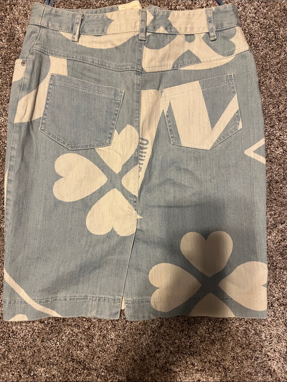 Moschino Couture | Heart Denim Bustier & Skirt 2-Piece Set | IT 40 US 6 - Picture 7 of 10